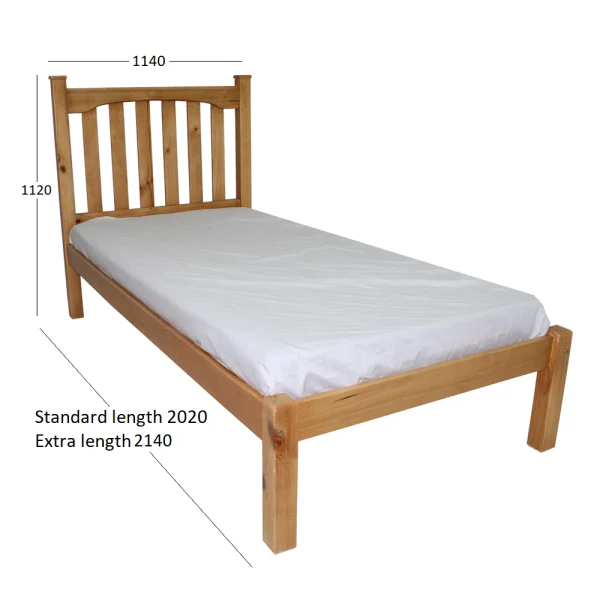 BUD SB BED 3-4 WITH DIMENSIONS