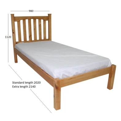 BUD SB BED SINGLE WITH DIMENSIONS