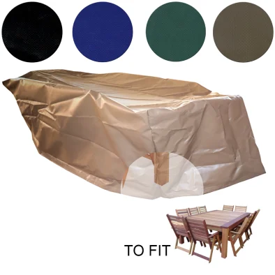 10 SEATER DINING SET PVC COVER 3350X1900X1020 (VARIOUS OPTIONS)