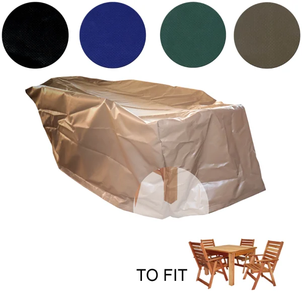 PVC COVER FOR 4 SEATER SET COMPLETE with swatches