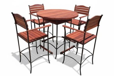 Solid Hardwood Teak 5 Piece Bar Set special (Bar table & 4 Bar chairs)