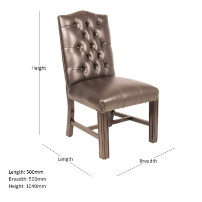EMPIRE DINING CHAIR WITH DIMENSIONS