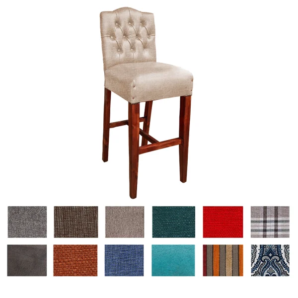 Empire bar chair buttons fabric various colours