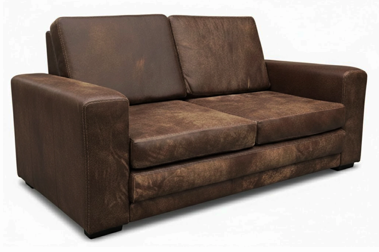 Mod Genuine Full Leather Sleeper Couch (Exotic Brown)