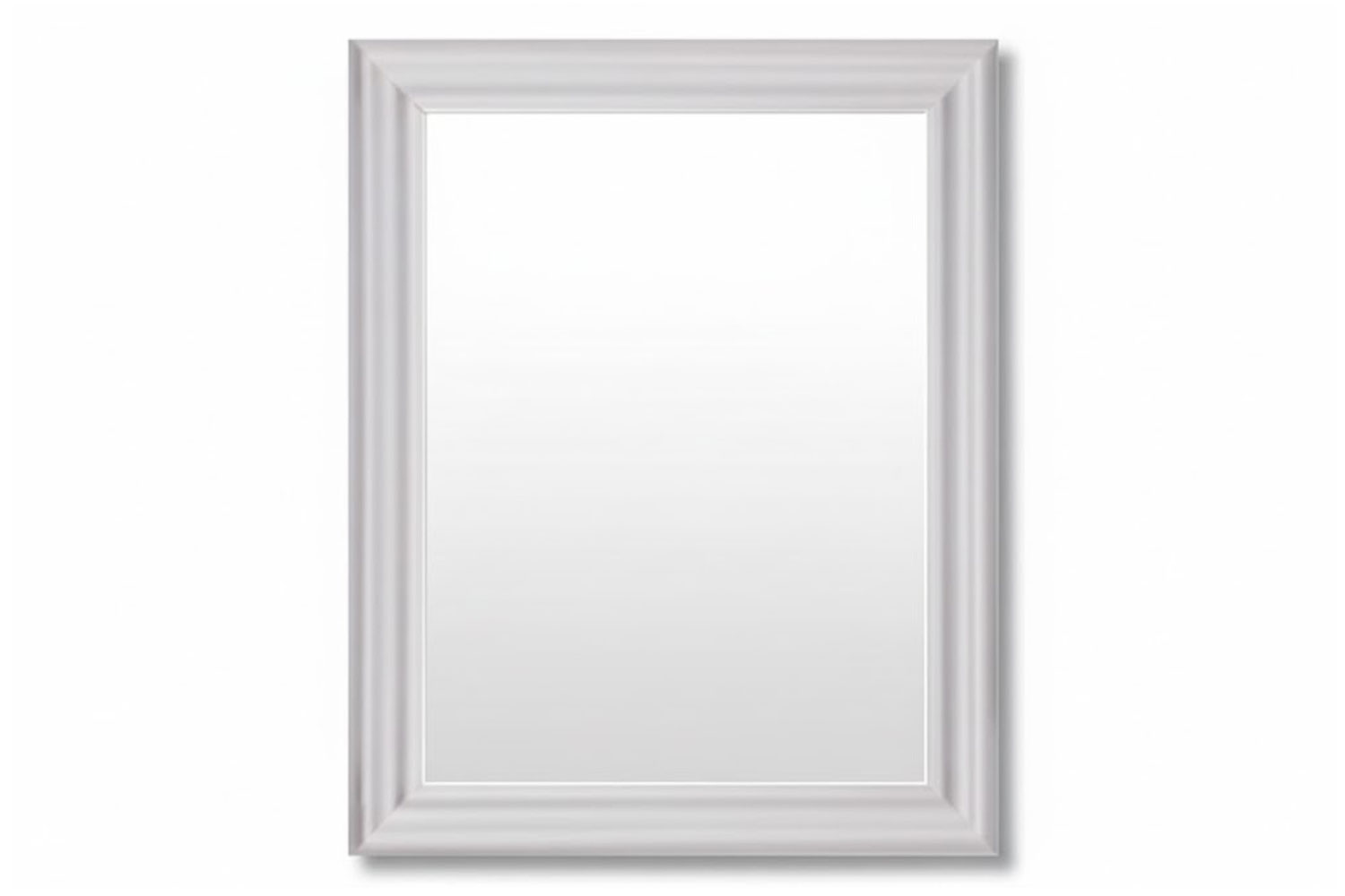 SLEIGH MIRROR (1000(W) X 800(D) Painted White