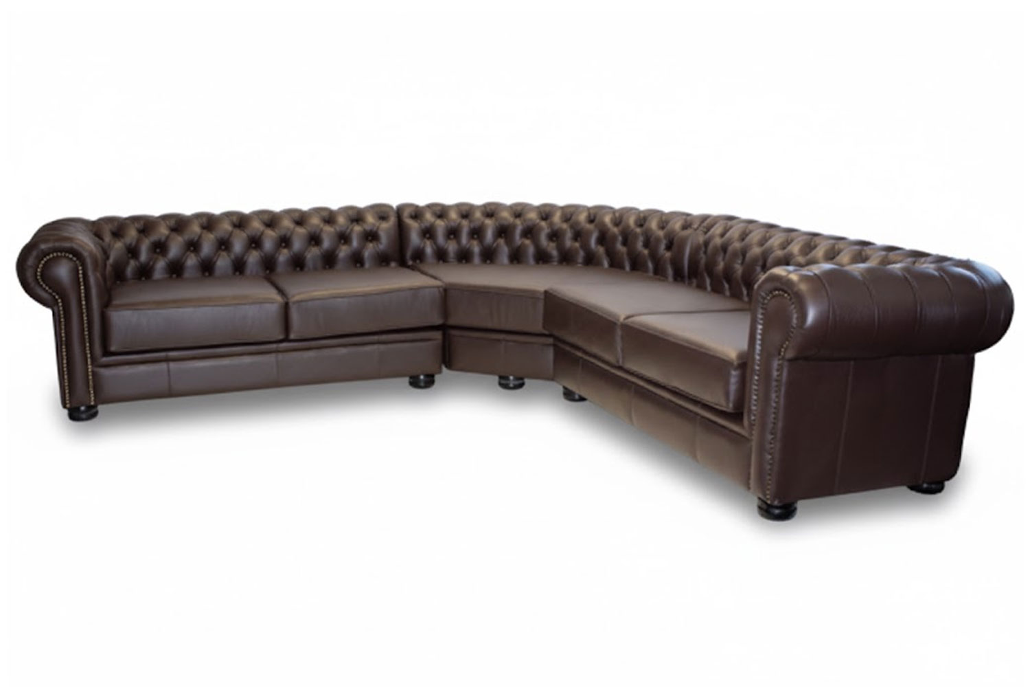 Genuine Full Leather CHESFIELD 5 SEATER CORNER COUCH Special