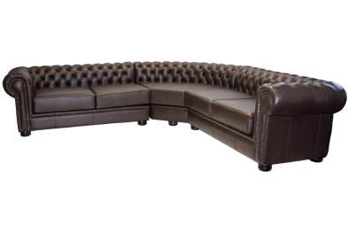 5 Seater Leather Corner Couches