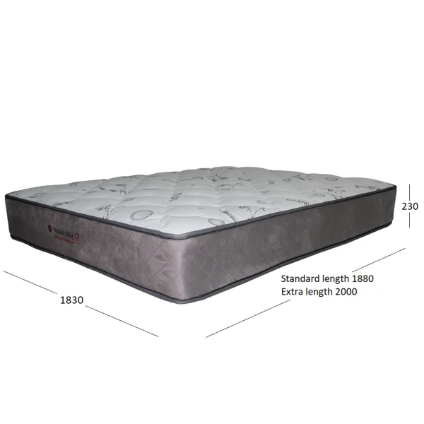 POSTURE MAX MATTRESS KING WITH DIMENSIONS