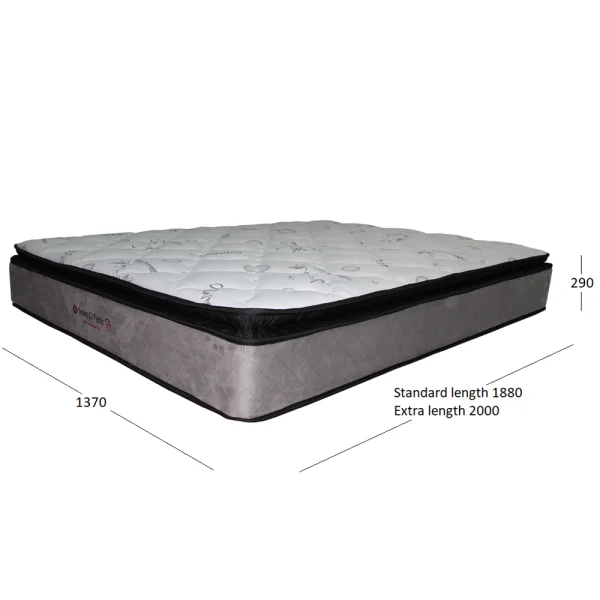 SPINE-O-PEDIC MATTRESS DOUBLE WITH DIMENSIONS
