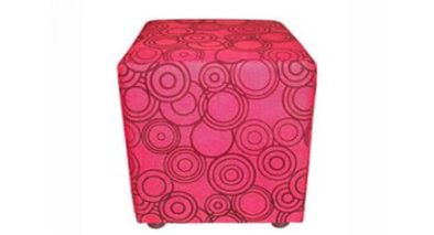 small red ottoman
