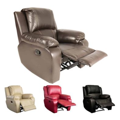 Recliner leather chairs various colours