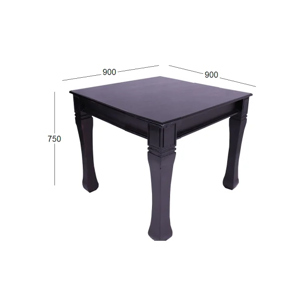 BALTIMORE DINING TABLE 900 X 900 WITH DIMENSIONS