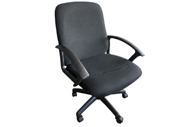 MONTANA MID BACK OFFICE CHAIR FABRIC BLACK