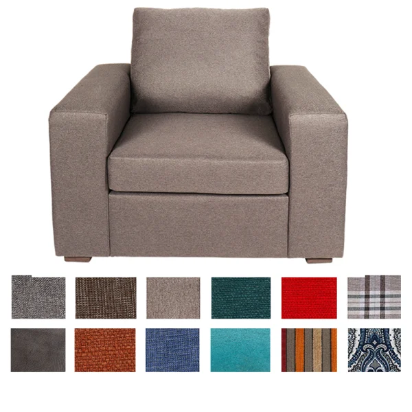 Mod 1 seater Fabric various colours