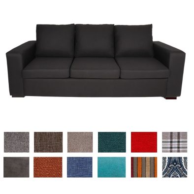 MOD 3 SEATER COUCH (VARIOUS FABRIC OPTIONS)