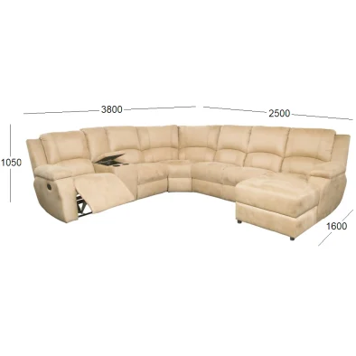 PREMIER 6 SEATER WITH WITH CHAISE LL WITH DIMENSIONS