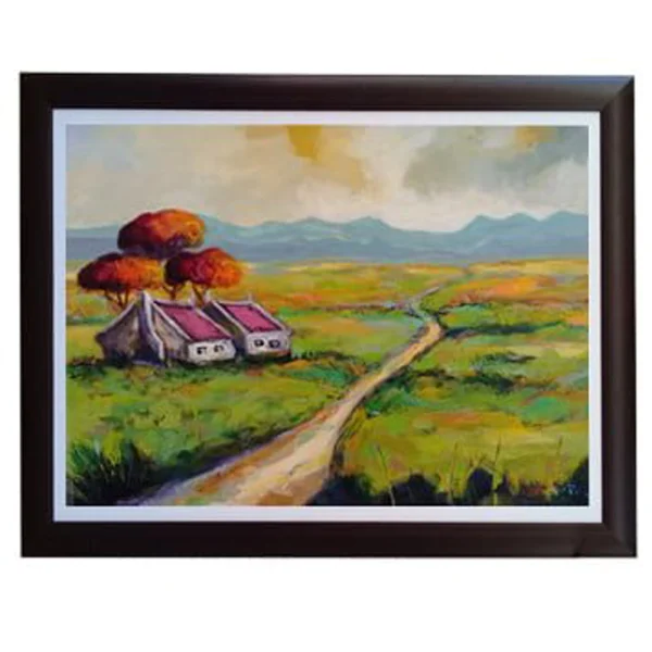 painting with country scene