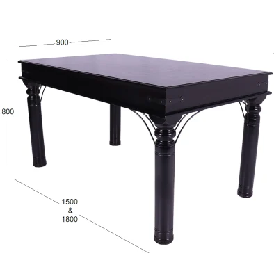 ORIENT 6 SEATER DINING TABLE WITH DIMENSIONS