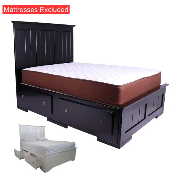Samos bed double various colours