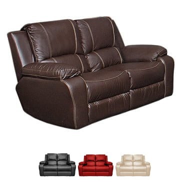 leather couch 2 seater premier non reclining