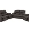 3 Piece 3 Action Recliner Set Brown