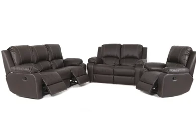 3 Piece 3 Action Recliner Set Brown