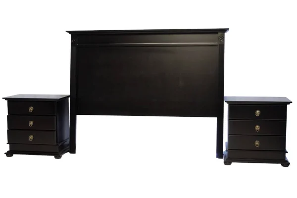 3 Piece Set Special (Grandeur Double Headboard & 2 Grandeur 3 drawer pedestals)
