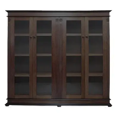 Antique Double Office bookcase with doors