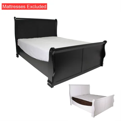 cindy sleigh bed double various colours