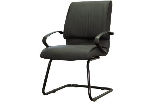 FUTURE VISITORS CHAIR PU BLACK