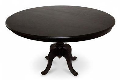 Grandeur 4 Seater Round Dining Table 1200 Diameter Veneer Dark Mahogany
