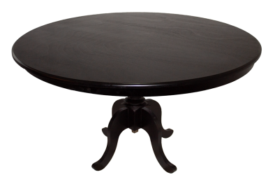 Grandeur 4 Seater Round Dining Table 1200 Diameter Veneer Dark Mahogany