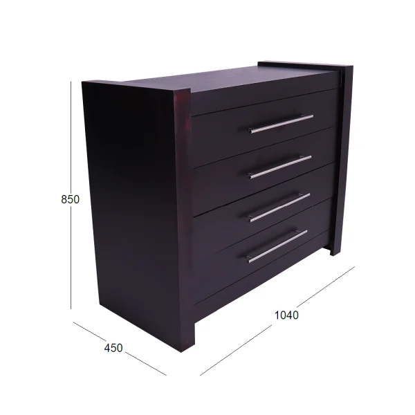 MOD 4 DRAWER CHEST WITH DIMENSIONS