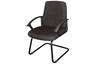MONO VISITORS CHAIR FABRIC BLACK