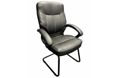 MUSTANG VISITORS CHAIR PU BLACK