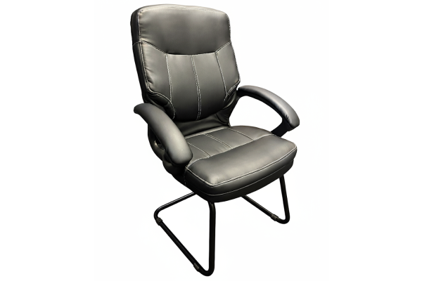 MUSTANG VISITORS CHAIR PU BLACK