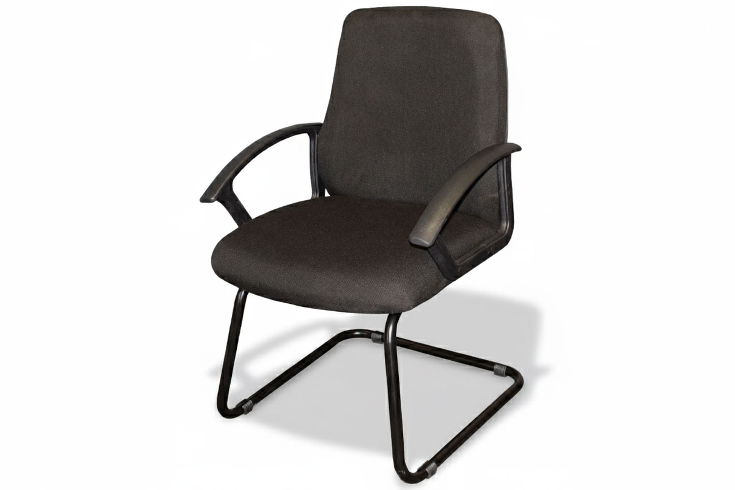 MONO VISITORS CHAIR FABRIC BLACK