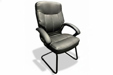 MUSTANG VISITORS CHAIR PU BLACK