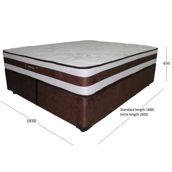ULTIMATE KING BASE & MATTRESS WITH DIMENSIONS