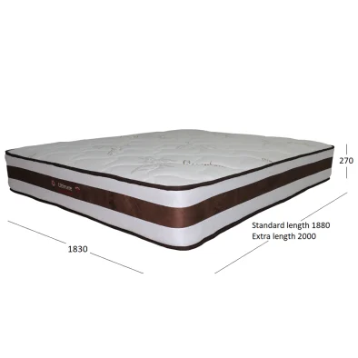 ULTIMATE MATTRESS KING WITH DIMENSIONS
