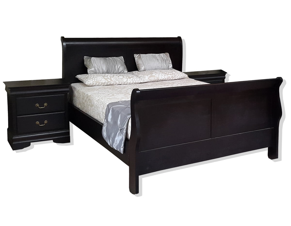 cleigh bed with pedestals
