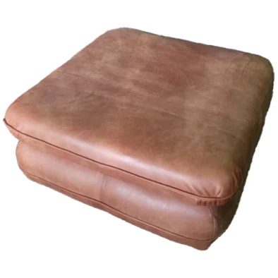 Regal Ottoman Exotic Full Leather Woodlands Tan