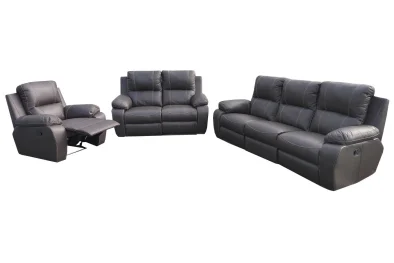 Genuine Full Leather 3 Piece 1 Action Set Special (Premier 1 Seater 1 Action, 2 Seater And 3 Seater) Brown