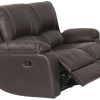 Premier 2 Seater 2 Action Recliner Leather Brown