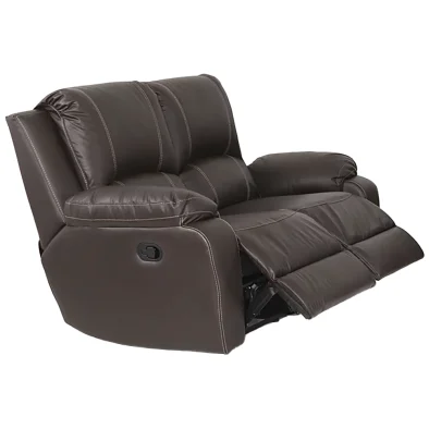Premier 2 seater recliner leather brown