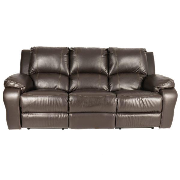 Premier 3 seater Recliner Pu Brown 1