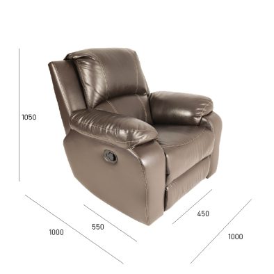 Recliner leather chairs with dimensions