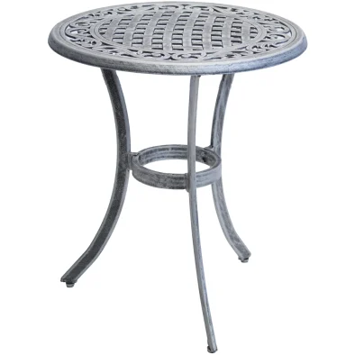 Aluminium 2 Seater Dining Table 600 round