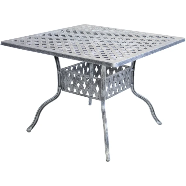 Aluminium 4 seater Dining Table