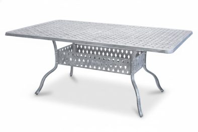 Aluminium 6 Seater Dining Table 1830